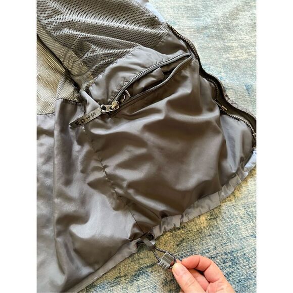 The North Face Light Blue Dark Gray Color Block Waterproof Hyvent Jacket M - Picture 8 of 12